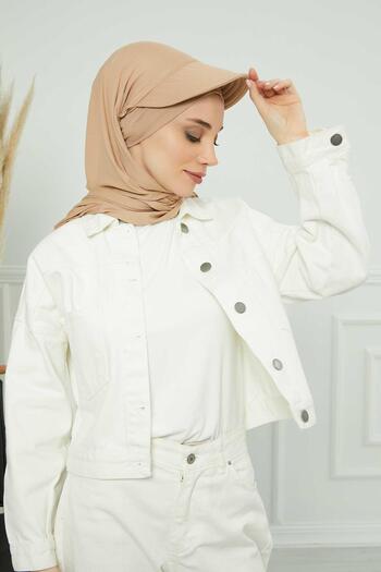 Aisha's Design Плетен шал с маншети, SS-1, кремав