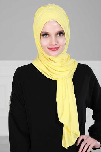 Aisha's Design Multi Cross Stitching Practical Combed Cotton Shawl,Ps-41,Yellow