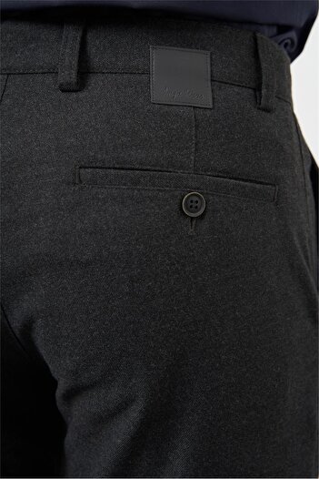 İmza Siyah Esnek Yandan Cepli Casual Slim Fit Chino Pantolon 1003245108