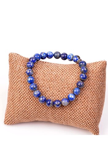 Taş Sandığı Lapis Lazuli Taşı Bileklik - 8 Mm