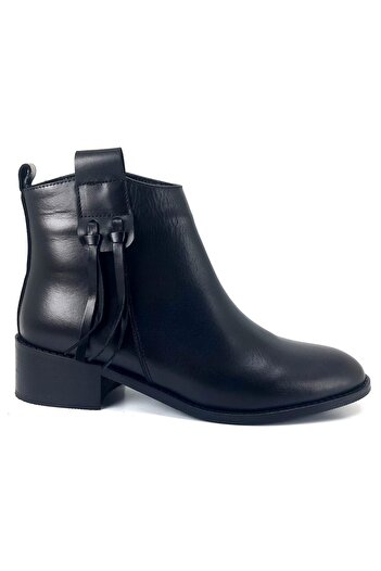 ALBİNİ Women's Daily Black Boots - Albini 101075   23Kb
