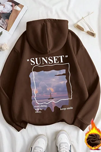 Moda Glo Φούτερ με στάμπα Unisex Sunset