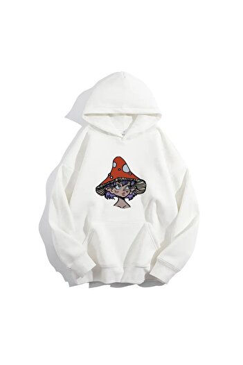 Moda Glo Φούτερ με κουκούλα Unisex Mushroom Girl