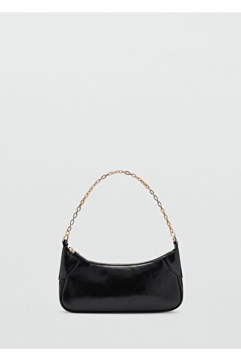 MANGO Woman Women's Shoulder Bag with Double Handle Chain