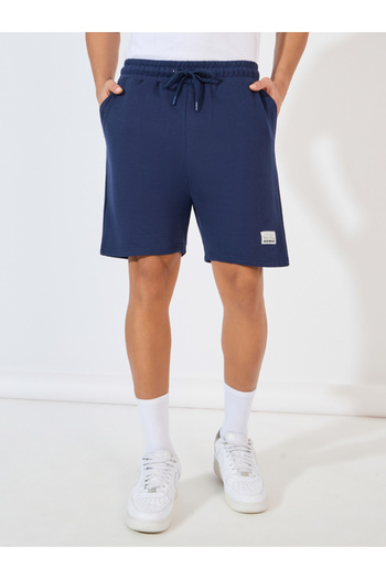 Styli Badge Detail Regular Fit Terry Shorts
