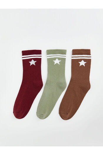 LC Waikiki Lcwk Patterned Girl's Socks 3-Piece