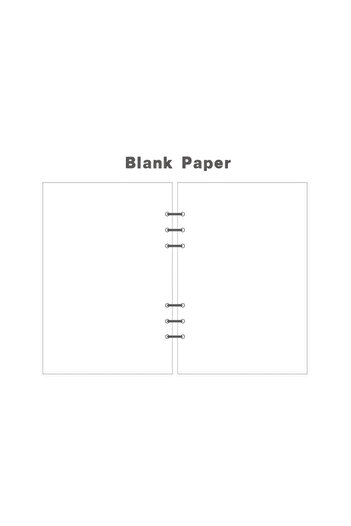 Choice A5 Blank A5 A6A7 45 Sheets Loose Leaf Notebook Refill Spiral Binder Inner Page Weekly Monthly To Do