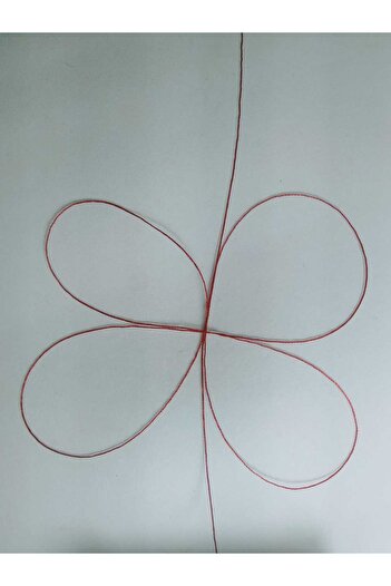 Eskişehir hobi sanat 350 Meters Red Color 0.3 mm Thin Rosary Thread