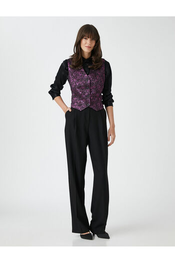 Koton Jacquard Blazer Vest