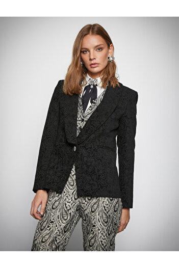 Koton Melis Ağazat X - Jachetă blazer cu buzunare jacquard