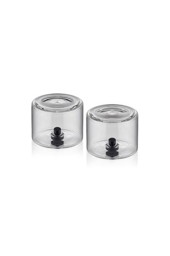 The Mia Cam0455 Round Salt and Pepper Shakers Set of 2 6X5 cm