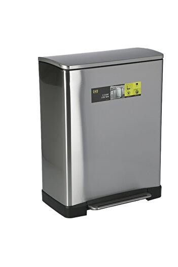 EKO E-Cube Fingerprint Resistant Stainless Steel Step Bin