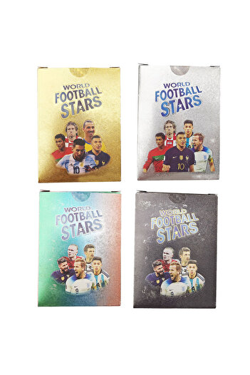 Choice 55Pcs English Messi World Football Stars Gold Leaf Card Ballsuperstar Limited Signature Collectio...