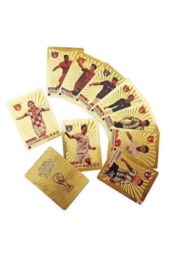Choice 55Pcs English Messi World Football Stars Gold Leaf Card Ballsuperstar Limited Signature Collectio...