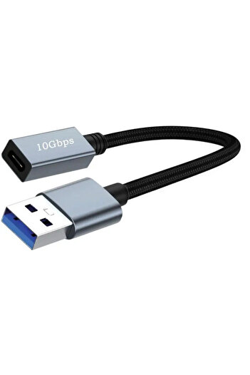 Choice كابل توصيل USB 3.2 مزدوج الجوانب بطول 1 متر، شريحة بيانات 10 جيجابت في الثانية، محول USB ذكر إلى Type-C أنثى