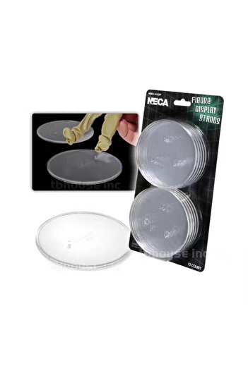 BANDAI White NECA Figure Display Figure Stand Base Display Stand Compatible Black White PVC Action Figures