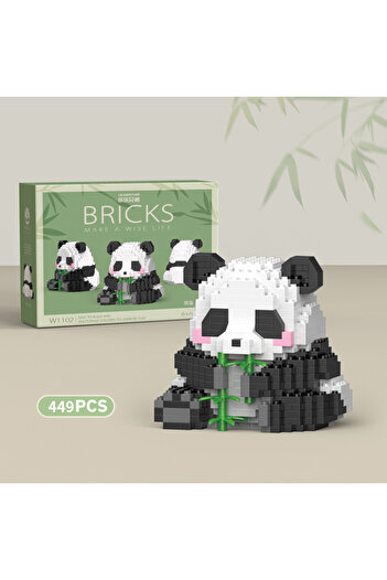 Choice W1102 Nobox Creative DIY Assembable Animal Cute MINI Chinese Style Animal Panda Building Block Educat