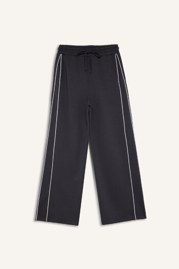 DeFacto Modal Fabric Straight Leg - Straight Fit Sweatpants, Elastic Waist, Lace-Up Pocket, Tall D6668Ax24Wn