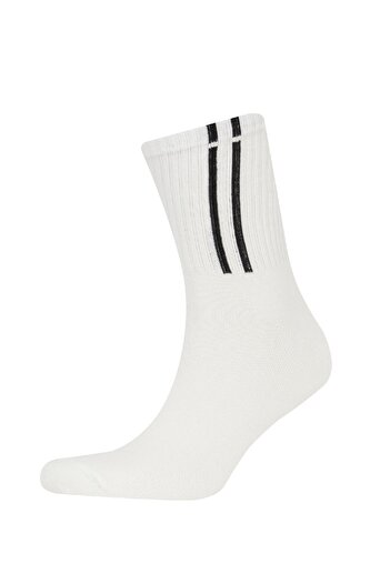 DeFacto Men's Comfortable Elastic 3-Piece Cotton Socks C6732Axns