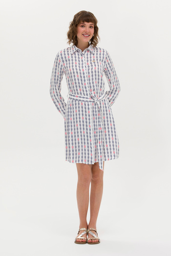 U.S. Polo Assn. Rochie albă de damă țesută - 50269607 -VR013