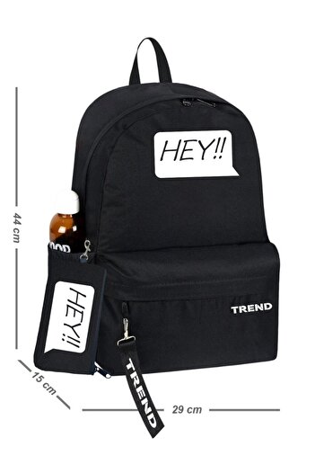 TREND Μαύρο Unisex σακίδιο πλάτης 1525