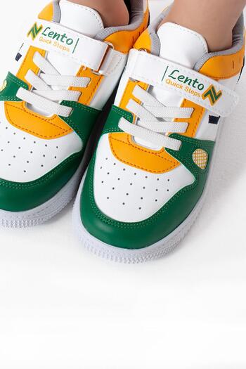 mackrock sports Ortopedik Cırtlı Lastikli Fileli Unisex Rahat Hafif Günlük Yürüyüş Sneaker Çocuk Ayakkabı