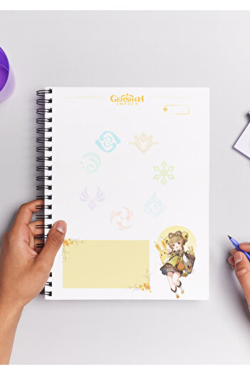 Home Genshin Yaoyao Spiral Notebook A5 (50 Sheets)