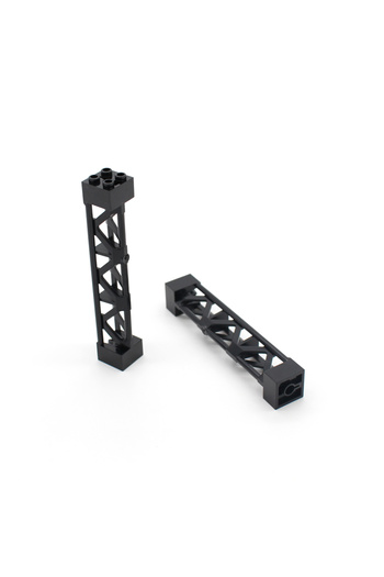Choice 10 قطع من مكعبات البناء Moc 58827 عمود التلغراف إطار حديدي يدعم عوارض 2 × 2 × 10 مكعبات DIY متوافقة...