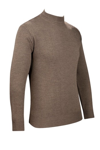 Çizgi Triko Stripe Knitwear Men's Half Turtleneck Knitwear Sweater Patterned Sleeve and Waist Elastic Steel Knit Classic Fit