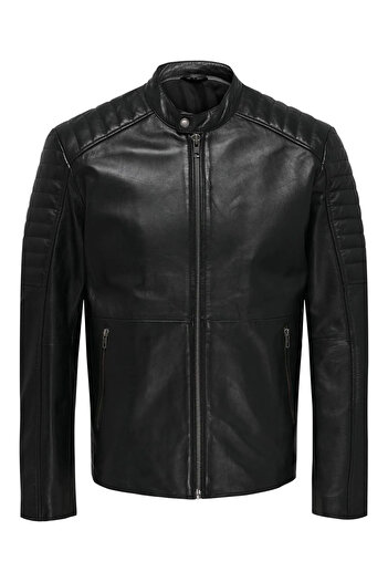 Only & Sons Onsmaxsoe Leather Jacket Otw Noos Real Leather Men's Jacket