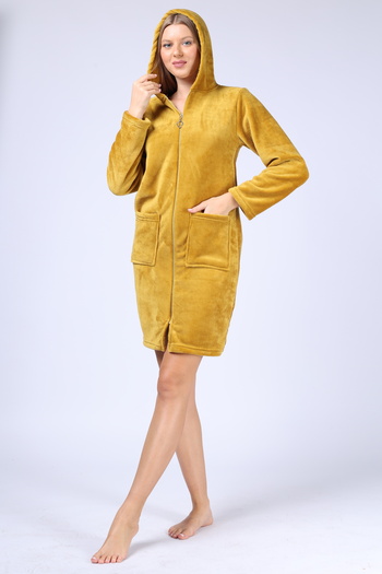 mervemoda Women's Ultrasoft Zippered Cardigan
