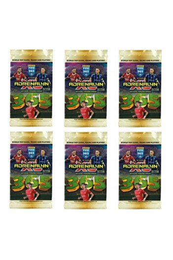 Panini Fifa 365 Adrenalyn XL 2025 - 6 Pack (36 Cards) Booster Trading Gaming Cards Set