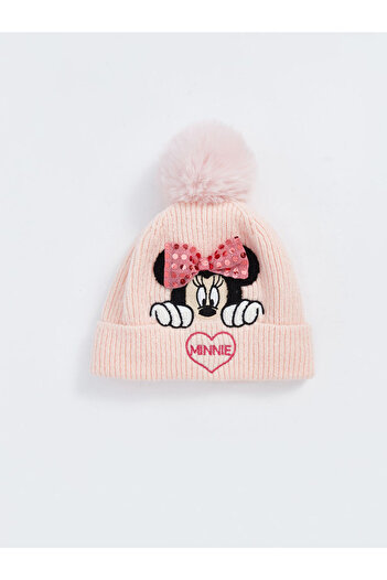 LC Waikiki LCW Pembe Minnie Mouse Nakışlı Kız Çocuk Bere