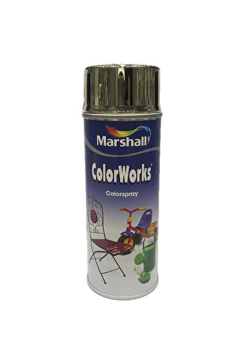 Marshall Çok Amaçlı Sprey Boya Çoklu Yüzeyler Için Altın 0.4lt