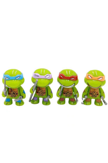BANDAI 4pcs 4pcs/Set Ninja Turtle Anime Figure Neca TMNT Limited Edition Action Figurine Statue Action Figu