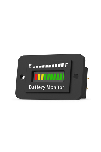 Choice black Voltage Battery Meter LED Indicator 12V 24V 36V 48V 60V 72V Battery Monitor Gauge For Golf Car