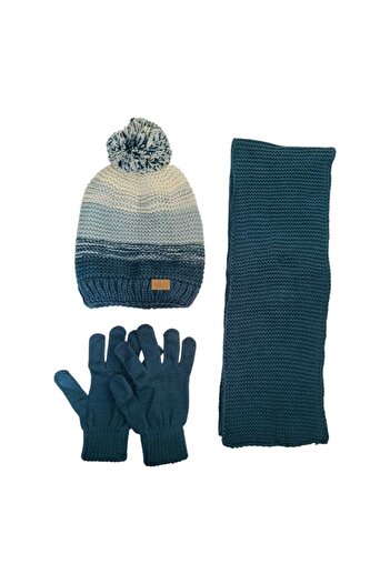 Aware Time Kitti 9-15 ani Băiat Eșarfă Beanie Mănuși Set 3 piese