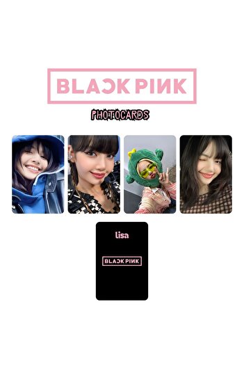 Kpop Dünyasi BLACKPINK '' Lisa '' Photocards Set 1