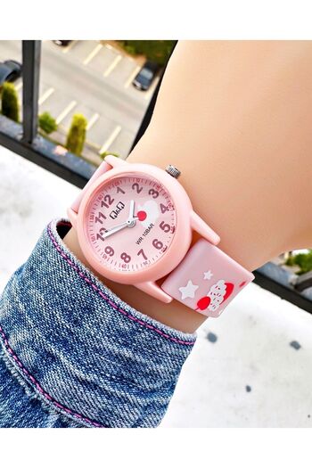 Weluxa Q&Q Kids Wristwatch - 10 Atm Waterproof, Silicone Cord