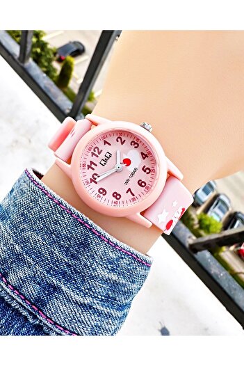 Weluxa Q&Q Kids Wristwatch - 10 Atm Waterproof, Silicone Cord