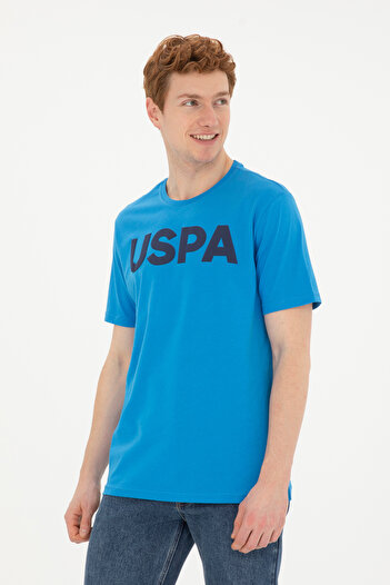 U.S. Polo Assn. Ανδρικό μπλουζάκι με κανονική εφαρμογή Crew Neck Saks Basic 50279620-VR045