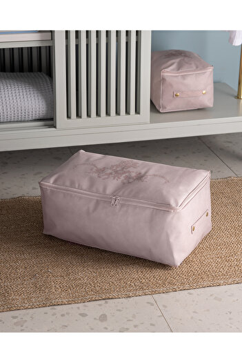 Madame Coco Flower Pattern Printed Bag - Powder - 30X22X18 cm