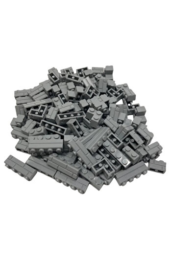 Choice1 Light gray 120Pcs 120Pcs Building Block Simulation City Wall Brick Building Block Model Building Acc