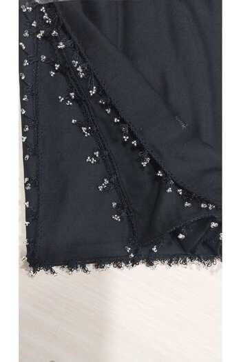 Papatyam Handcrafted Needle Embroidered Beaded Writing/Needlework/Needle Embroidered Lurex/Needle Embroidered Cheesecloth/Hand Knitted/Reyan