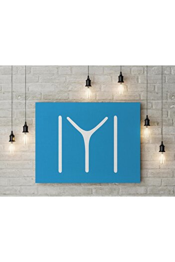 Saturn Kayı Boyu Tamgası Kanvas Tablo 40x55cm