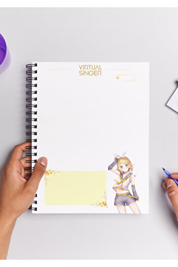 Home Project Sekai Rin Anime Spiral A5 Notebook - 50 Sheets