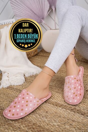 Modafırsat Women's Winter Slippers Plush Washable Daily House Slippers Guest Dowry Bundle Bridal Slippers