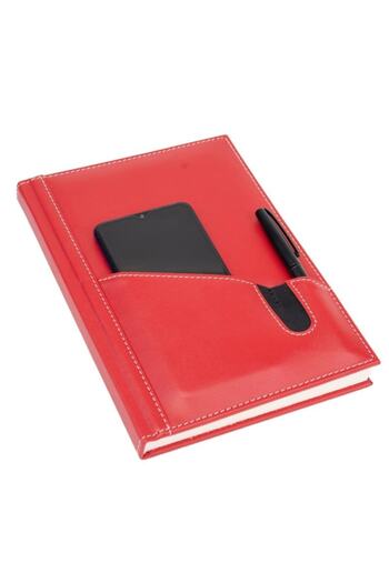 2K Leather Phone Case Cover Notebook Agenda Undated Checkered 17x24 Cm