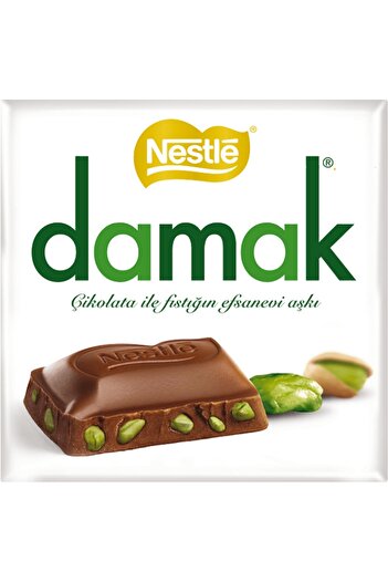 Damak 60 Gram Square Pistachio - 6 Pieces