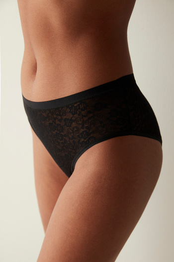 Penti Lacy Dream Black Hipster Panties